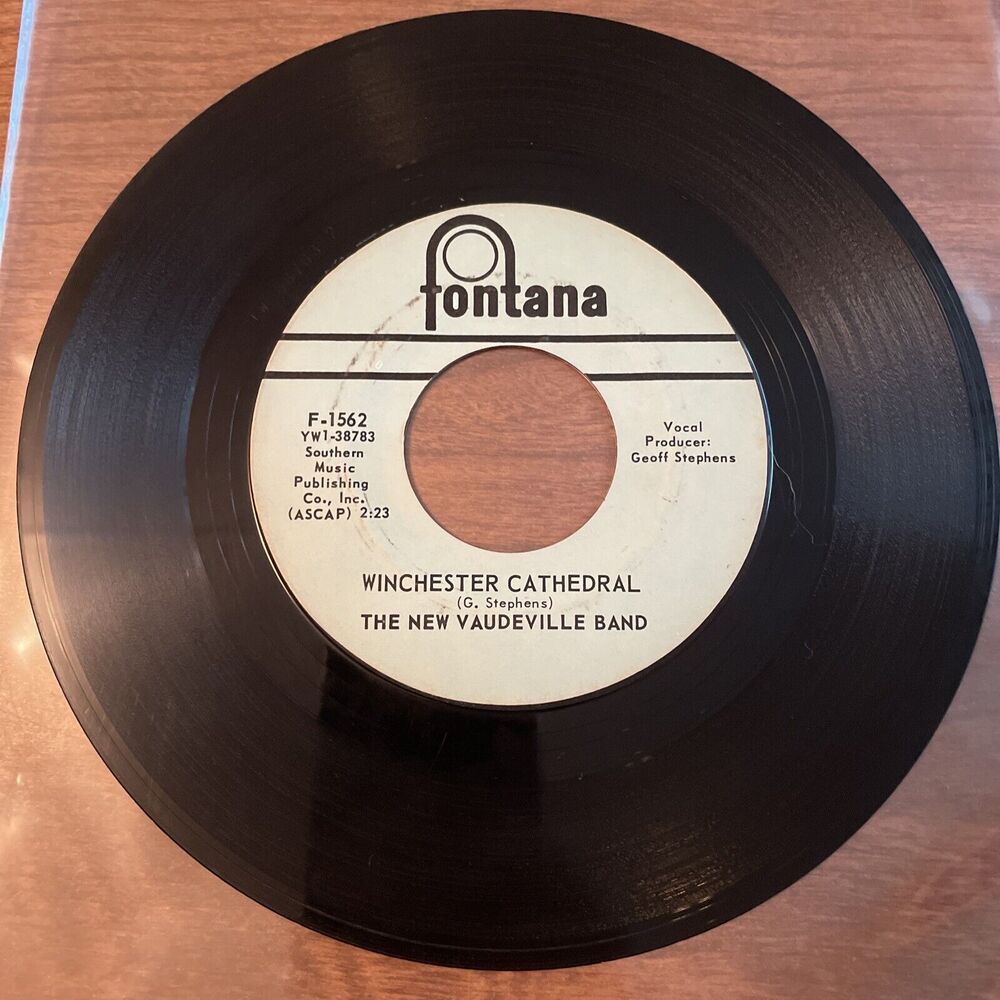 The New Vaudeville Band Winchester Cathedral/Wait For Me Baby  1966 Fontana